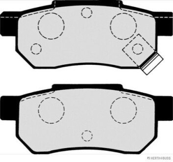 Задние тормозные колодки jakoparts J3614004 на Rover 400