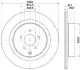 JAPANPARTS INFINITI диск гальмівний задній FX30D, FX35, FX37, FX50 Japan Parts DP137C (фото 2)