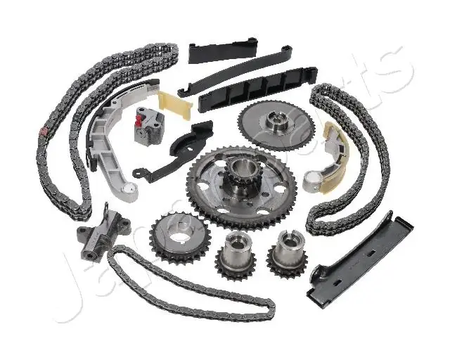 JAPANPARTS К-кт ланцюга ГРМ (3 ланцюга+ 8 напрямних + 2 натягувача +5 шестерні) Navara 2.5d 05- Japan Parts KDK116 (фото 1)