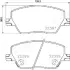 Передние тормозные колодки japan parts PA-0230AF