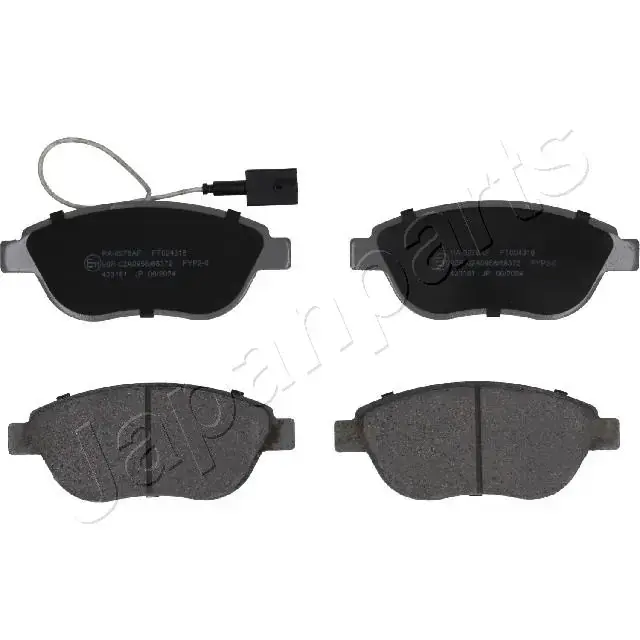 Передние тормозные колодки japan parts PA-0278AF
