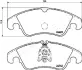Передні тормозні (гальмівні) колодки Japan Parts PA0309AF (фото 2)