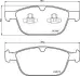 Передние тормозные колодки japan parts PA-0334AF