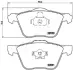Передние тормозные колодки japan parts PA0336AF