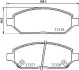 Передние тормозные колодки japan parts PA-0407AF