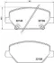 Передние тормозные колодки japan parts PA-0418AF