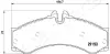 JAPANPARTS DB колодки гальмівні п/з 408D/412D/414 Sprinter 95- japan parts PA-0540AF