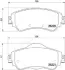 Передні тормозні (гальмівні) колодки Japan Parts PA0614AF (фото 2)