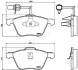 Колодки ручного (стоячого) тормоза japan parts PA-0952AF
