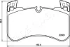 JAPANPARTS LAND ROVER Комплект гальмівних колодок передн. DISCOVERY V 3.0D 16- japan parts PAL15AF