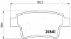 Задние тормозные колодки japan parts PP-0603AF
