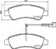 Задні тормозні (гальмівні) колодки Japan Parts PP0609AF (фото 2)
