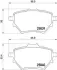 JAPANPARTS CITROEN Тормозные колодки задн.C4 Grand Picaasso, C4 Picasso 13-, PEUGEOT 308 japan parts PP0614AF