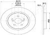 JAPANPARTS диск гальм. задн. TYOTA Urban Cruiser 1.4D 09- LEXUS CT 200h 10- japan Parts DP-275C