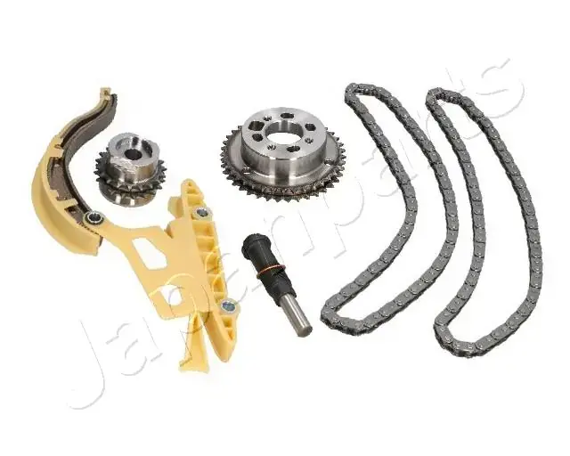 JAPANPARTS FORD К-кт цепи ГРМ (2 цепи+2 шт. направляющая+ 2 шестерни+натяжитель) Fiesta,Focus,Galaxy 1.8TDCI/DI 98- Japan Parts KDK0302 (фото 1)