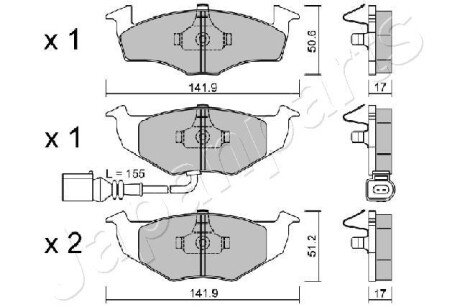 Поршень переднего тормозного суппорта japan Parts PA-0955AF