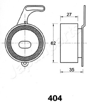 JAPANPARTS HONDA Натяжной ролик Accord 2,0/2,2 90- japan Parts BE-404