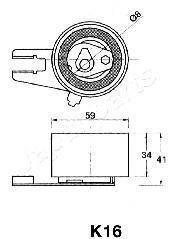 HYUNDAI Натяжной ролик Terracan,Kia Carnival 2.9D japan Parts BE-K16