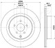 JAPANPARTS INFINITI диск гальмівний задній FX30D, FX35, FX37, FX50 japan Parts DP-137C