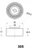 JAPANPARTS MAZDA Натяжитель ремня 626 2.0/2.2 87- japan parts BE-305
