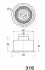 JAPANPARTS MAZDA Натяжной ролик 323 / 626/XEDOS 9 2,0 japan parts BE316