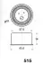 JAPANPARTS MITSUBISHI Натяжной ролик PAJERO / CARISMA 1,8 16V japan parts BE-515
