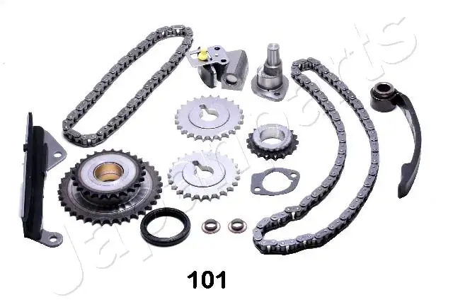 JAPANPARTS NISSAN К-т цепи (полный) привода ГРМ Almera,Sunny 1.4,1.6 90- japan parts KDK-101