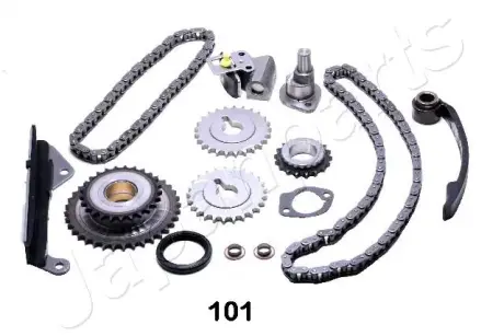 JAPANPARTS NISSAN К-т цепи (полный) привода ГРМ Almera,Sunny 1.4,1.6 90- japan parts KDK-101