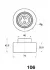 JAPANPARTS NISSAN Натяжной ролик Primera 2,0D 91-94/Sunny 2,0D 11/90- japan parts BE-106