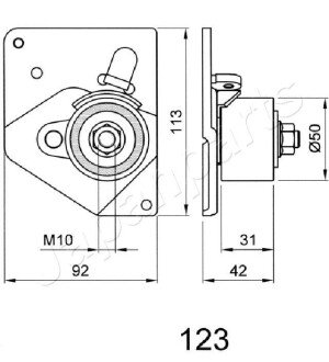 JAPANPARTS RENAULT Натяжной ролик Laguna,Megane 1.9dCi japan Parts BE-123