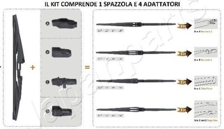 Задній двірник (склоочисник) japanparts SSX40R