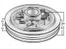 JAPANPARTS Шкив к-вала MITSUBISHI Pagero 2.5TD japan parts PU500