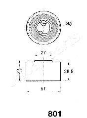 SUZUKI Натяжитель ремня Swift, Alto 94- japan Parts BE-801