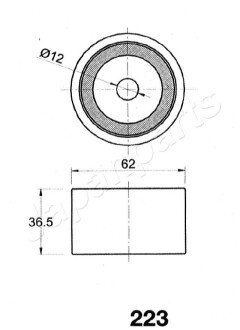 JAPANPARTS TOYOTA Натяжитель ремня CAMRY 2.5,3.0 japan Parts BE223