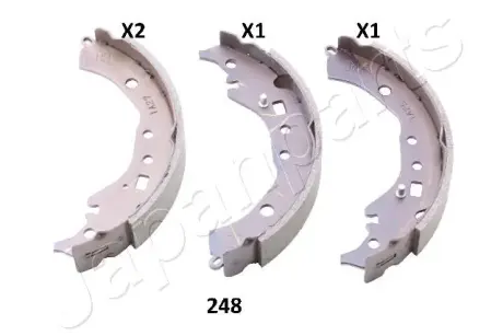 JAPANPARTS TOYOTA щоки гальм. задні Yaris 11-, Verso 10-, IQ japan parts GF248AF Тойота Королла е150