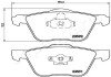 Передні тормозні (гальмівні) колодки japan Parts PA-0336AF