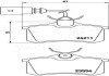 JAPANPARTS VW гальмівні колодки задн.Sharan,Seat,Ford Galaxy 96- japan Parts PP-0912AF