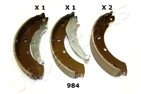 JAPANPARTS VW щоки гальмівні задн.Polo 09-,SKODA Rapid japan parts GF984AF Крайслер Пт крузер