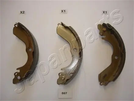 Колодки ручного (стоячого) гальма japan parts GF587AF Митсубиси Colt