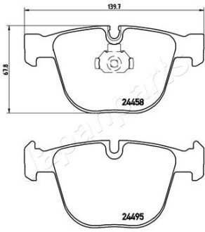 Колодки ручного (стоячого) тормоза japan Parts PP-0117AF