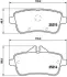 Колодки ручного (стоячого) тормоза japan parts PP-0517AF