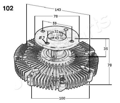 Комплект зчеплення в зборі japan Parts VC102