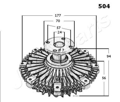 Комплект зчеплення в зборі japan Parts VC-504