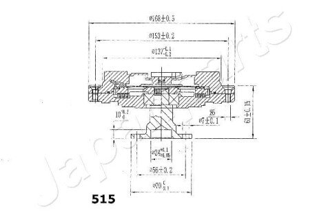 Комплект сцепления в сборе japan Parts VC515