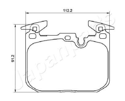 Передние тормозные колодки japan Parts PA0103AF