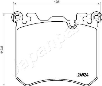 Передние тормозные колодки japan Parts PA-0133AF