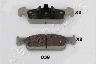 Передні тормозні (гальмівні) колодки japan Parts PA-039AF