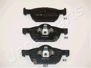 Передні тормозні (гальмівні) колодки japan Parts PA407AF