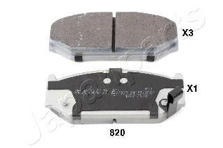 Передние тормозные колодки japan Parts PA-820AF