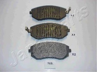 Передние тормозные колодки japan Parts PA-706AF